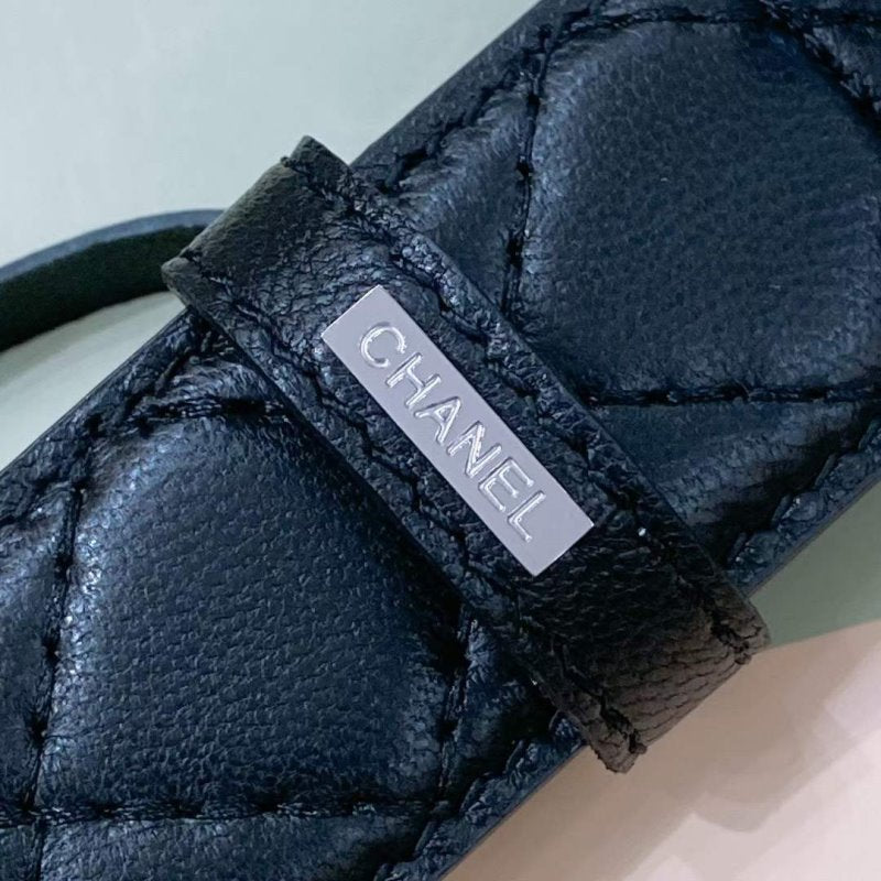 Chanel Rhinstone CC Cowhide Belt WB001176