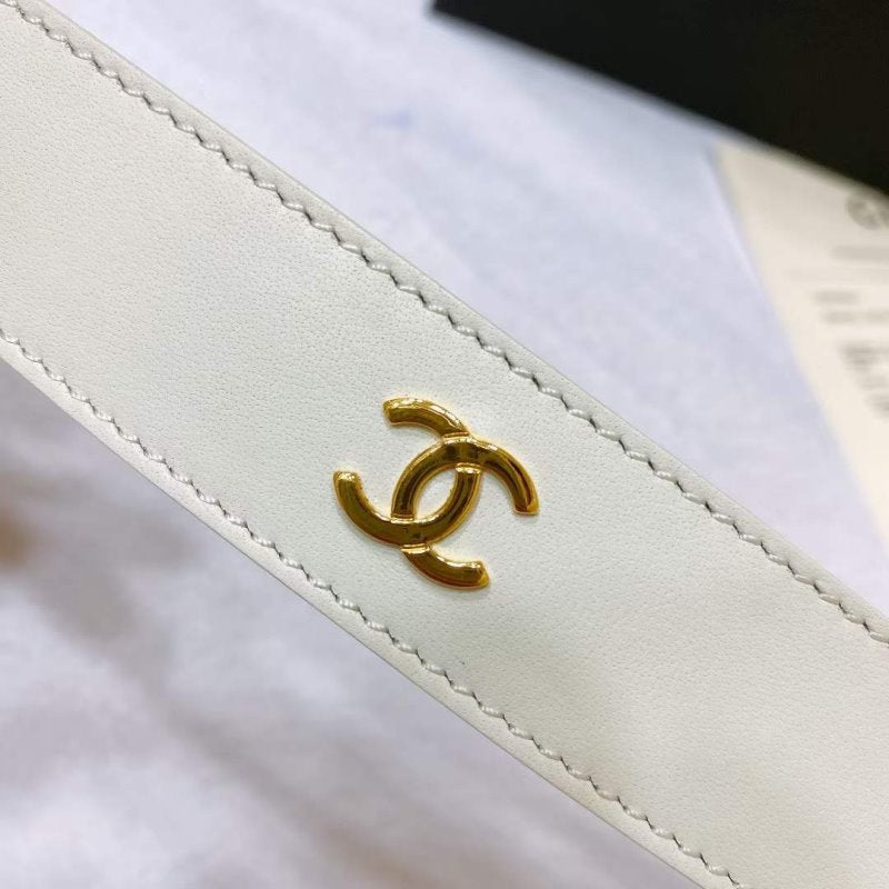 Chanel Rhinstone CC Cowhide Belt WB001179