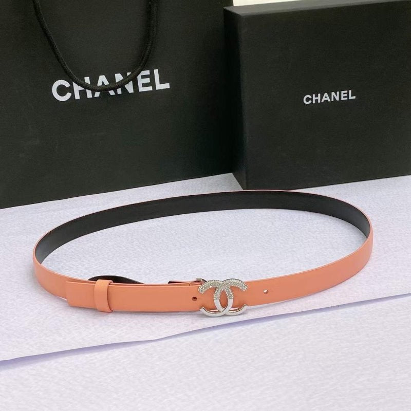 Chanel Rhinstone CC Cowhide Belt WB001180