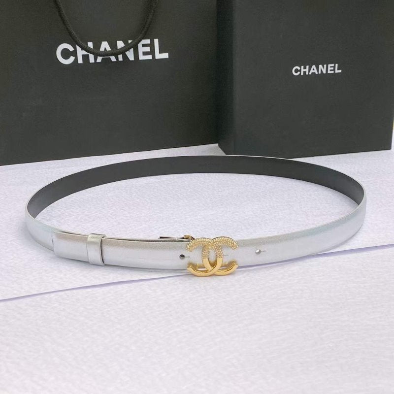 Chanel Rhinstone CC Cowhide Belt WB001181