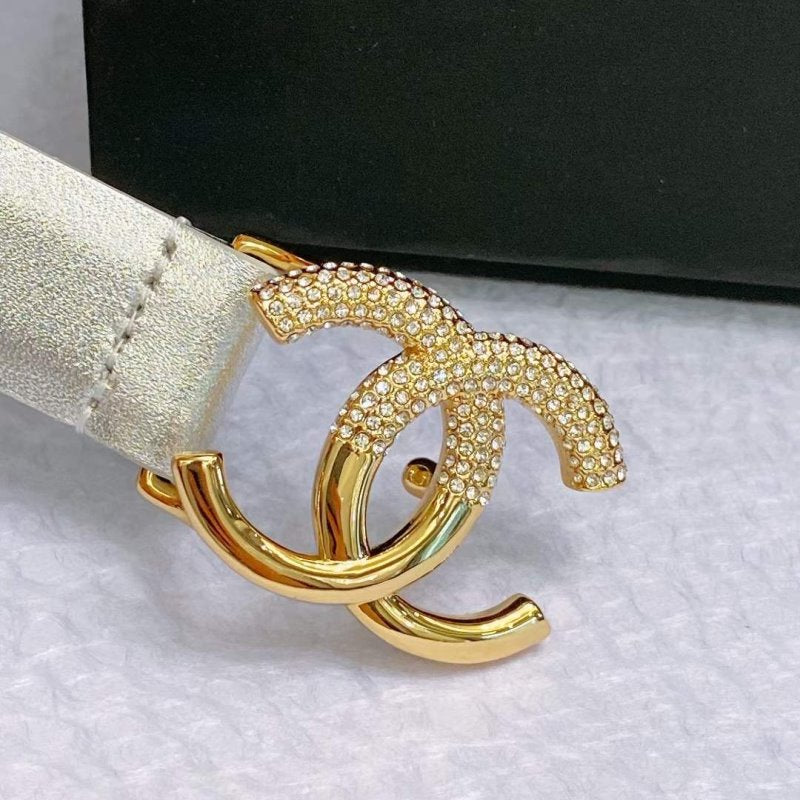 Chanel Rhinstone CC Cowhide Belt WB001181