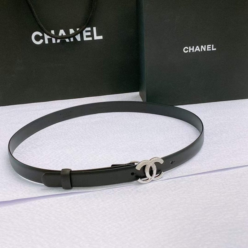Chanel Rhinstone CC Cowhide Belt WB001182