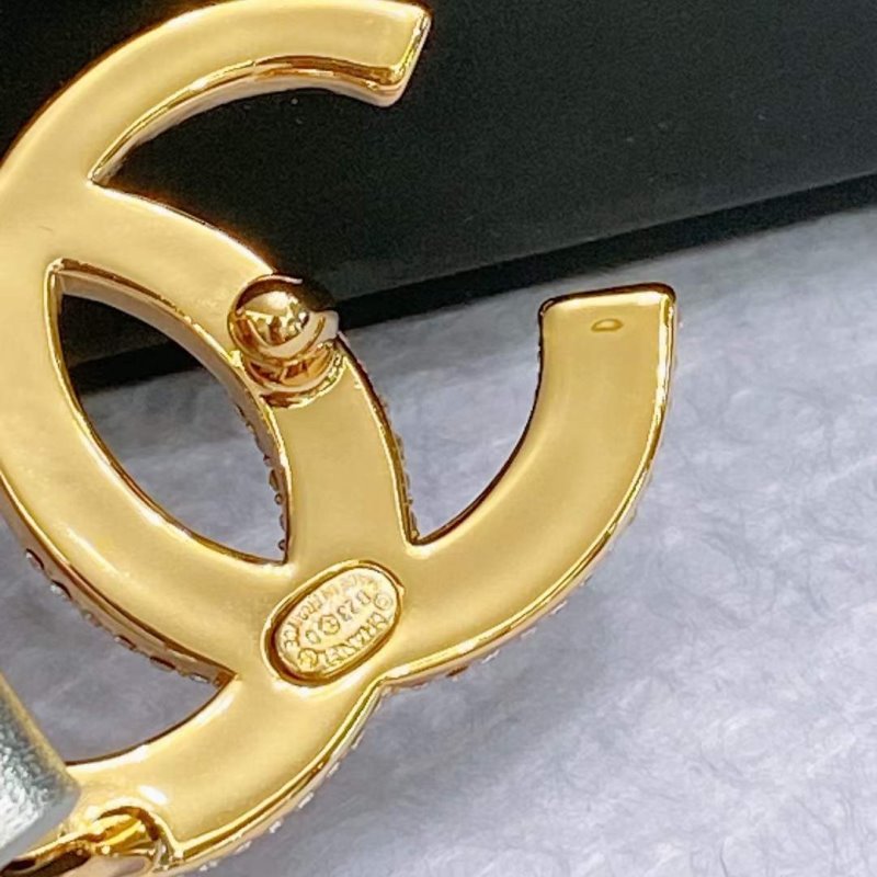 Chanel Rhinstone CC Cowhide Belt WB001183