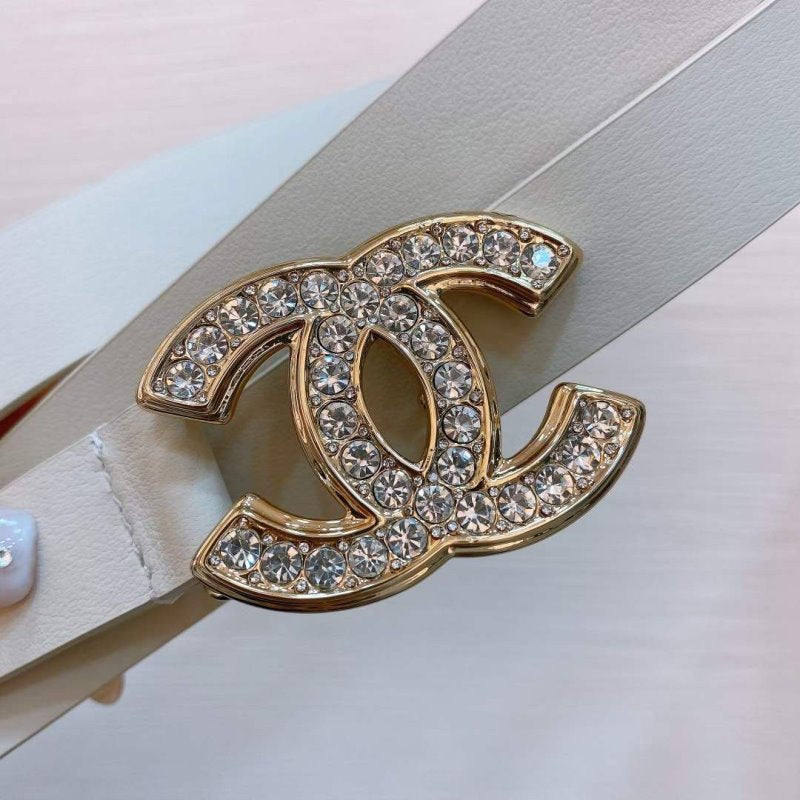 Chanel Rhinstone CC Cowhide Belt WB001185