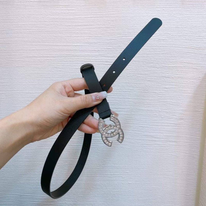 Chanel Rhinstone CC Cowhide Belt WB001186