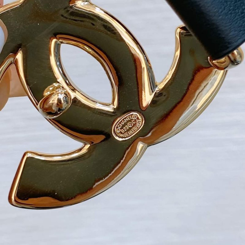 Chanel Rhinstone CC Cowhide Belt WB001187