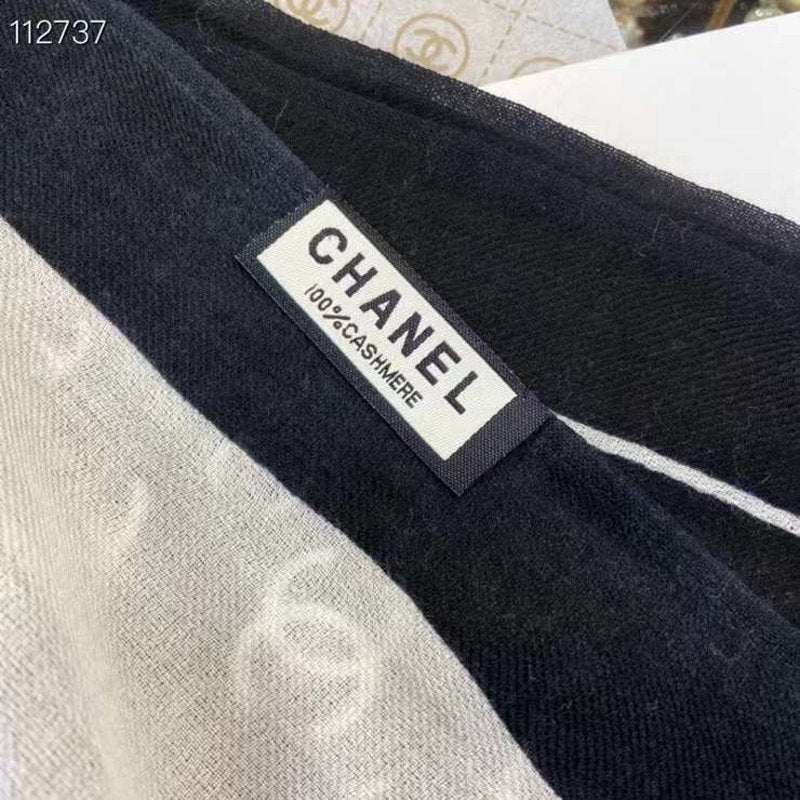 Chanel Silk and Cashmere Scarf SS001218