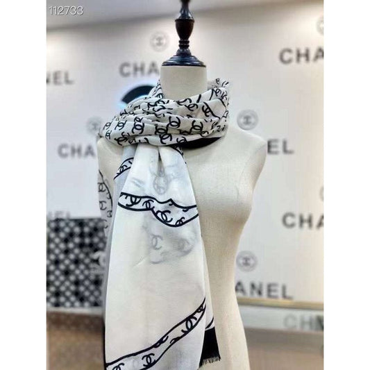 Chanel Silk and Cashmere Scarf SS001219