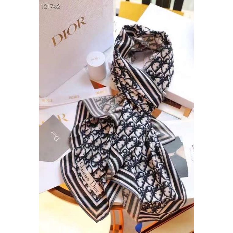 Dior Silk Cashmere Square Scarf SS001002