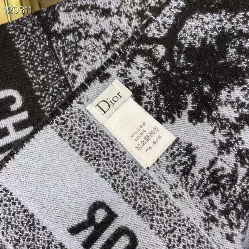Dior Wool and Cashmere Square Scarf SS001012