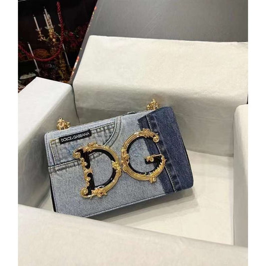 Dolce and Gabbana Hand Sling Denim Bag BGMP0686