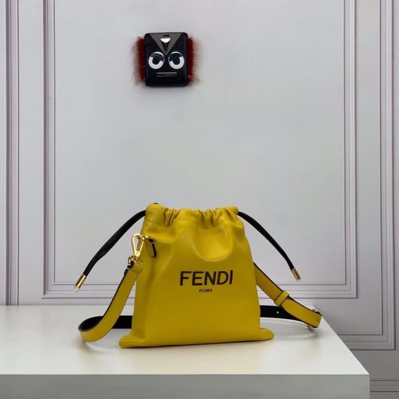 Fendi Yellow Bucket Bag BFND9896