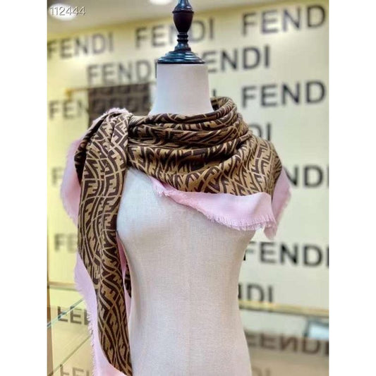 Fendi Wool Cashmere Square Scarf SS001036