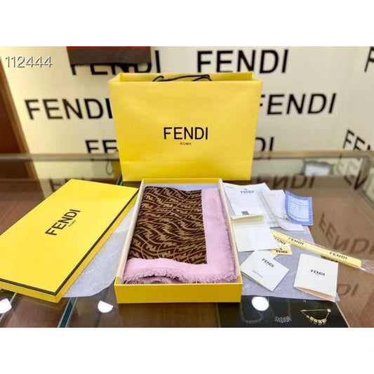 Fendi Wool Cashmere Square Scarf SS001036
