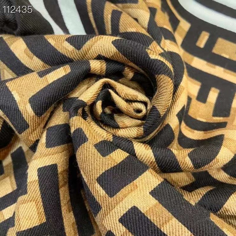 Fendi Wool Cashmere Square Scarf SS001038