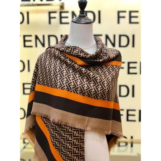 Fendi Wool Cashmere Square Scarf SS001040
