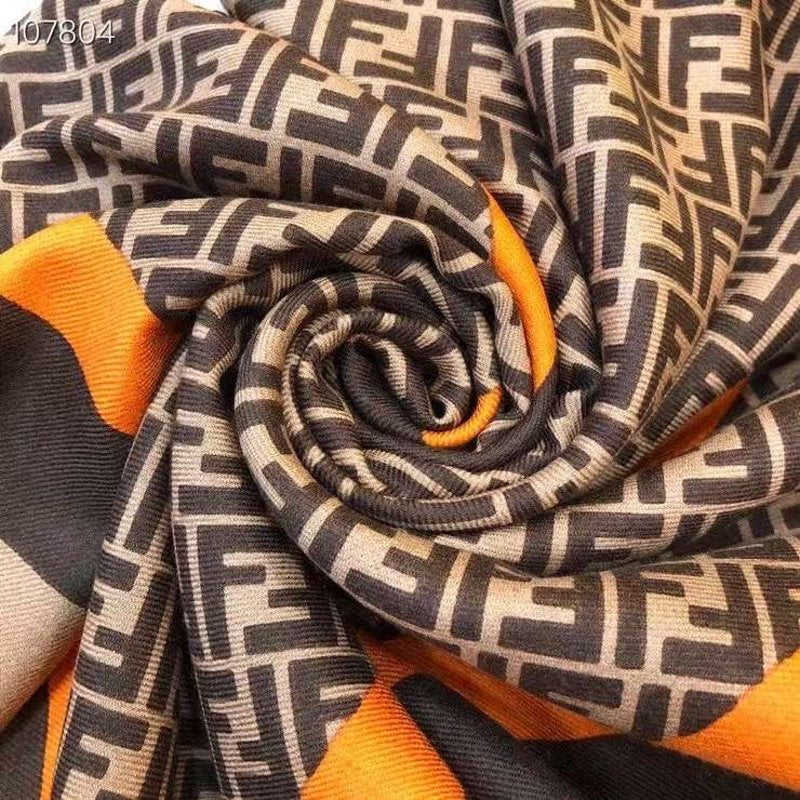Fendi Wool Cashmere Square Scarf SS001040
