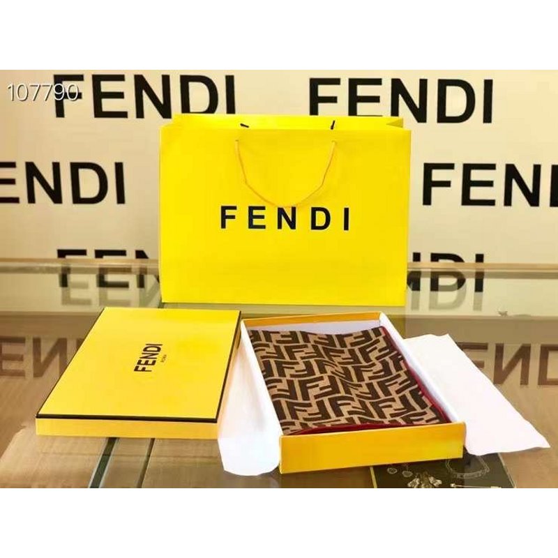 Fendi Wool Cashmere Square Scarf SS001041