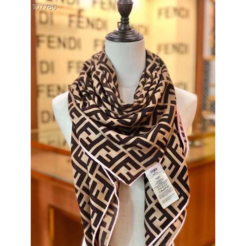 Wool Cashmere Square Scarf SS001042