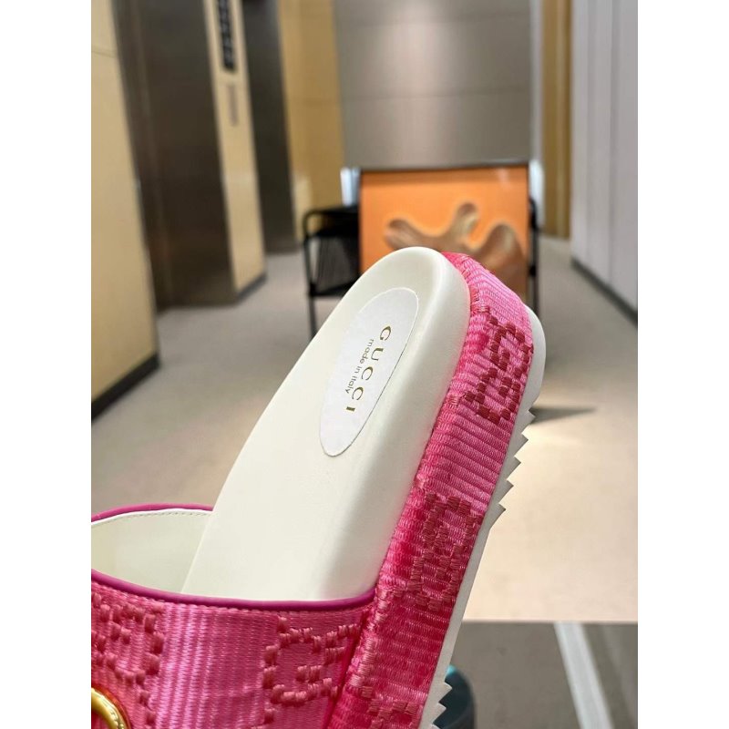 Gucci Platform Slippers SHS05595