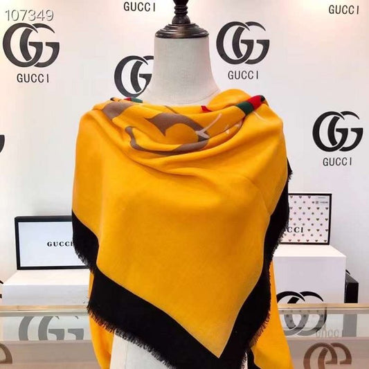 Gucci Wool and Silk Square Scarf SS001070