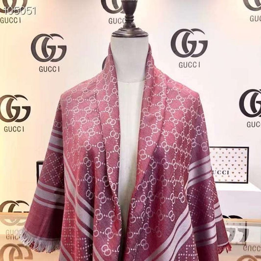 Gucci Wool and Silk Square Scarf SS001071