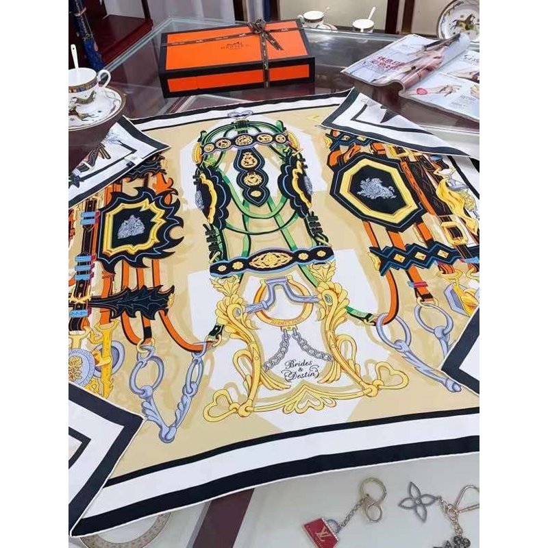 Hermes Twill Silk Square Scarf SS006017