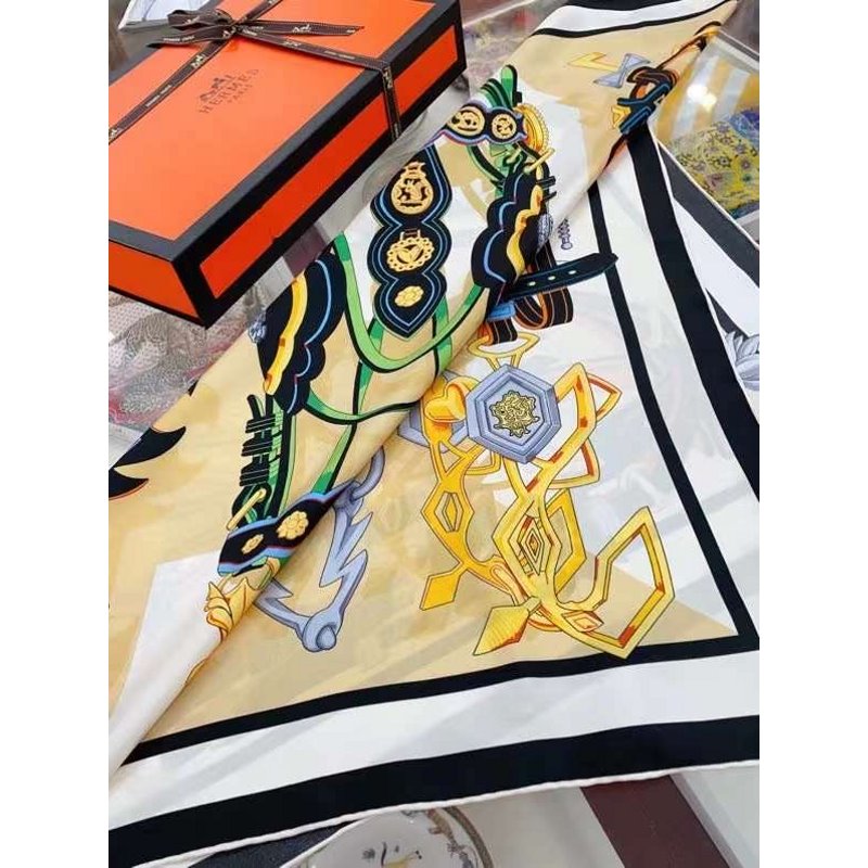 Hermes Twill Silk Square Scarf SS006017
