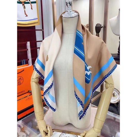Hermes Twill Silk Square Scarf SS006041