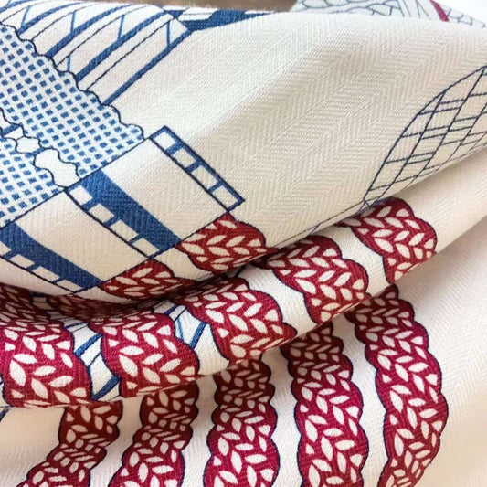 Hermes Muberry Silk and Cashmere Scarf SS001098