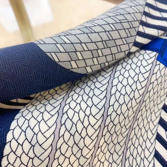 Hermes Muberry Silk and Cashmere Scarf SS001102