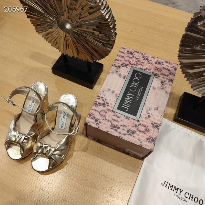 Jimmy Choo Thick High Heeled Sandals SHS05030