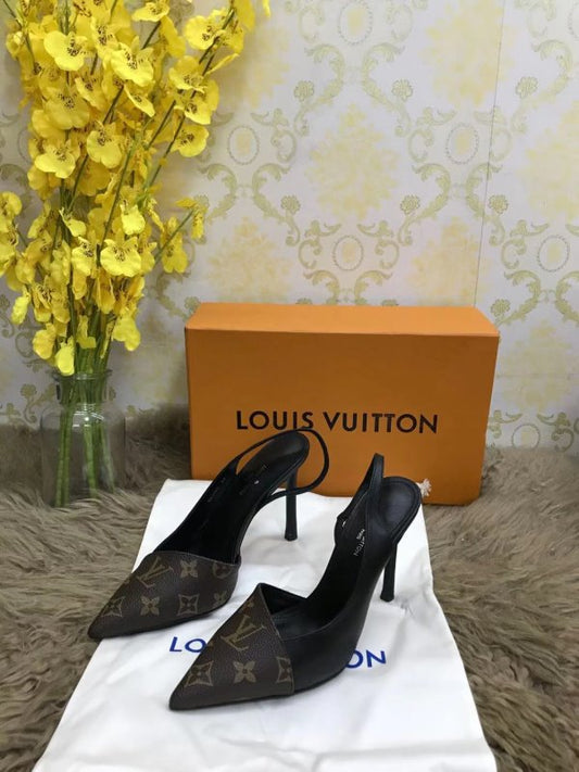 Louis Vuitton Brown Heeled Sandals SHS02538