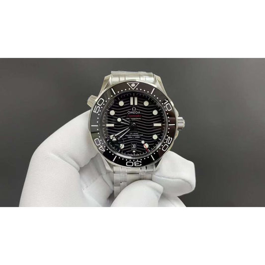 Omega Black Seamaster 300 Wrist Watch WAT02035