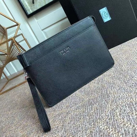Prada Black Saffiano Leather Wallet WLB01293