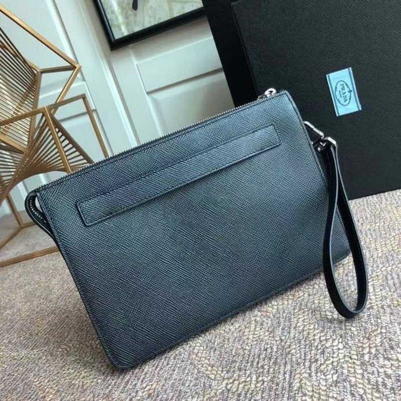 Prada Black Saffiano Leather Wallet WLB01293