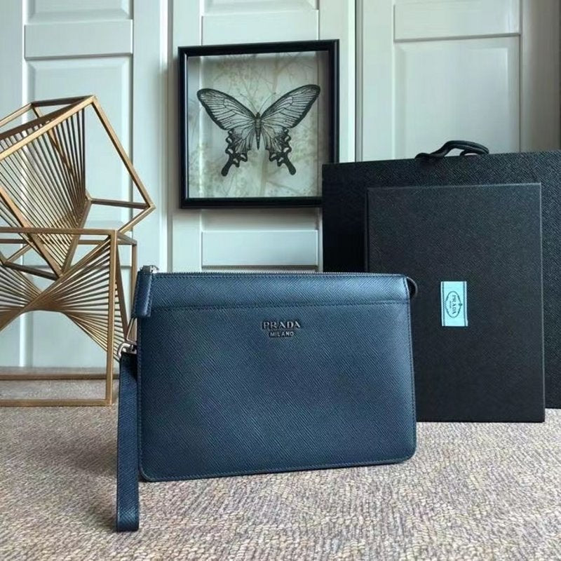 Prada Black Saffiano Leather Wallet WLB01294