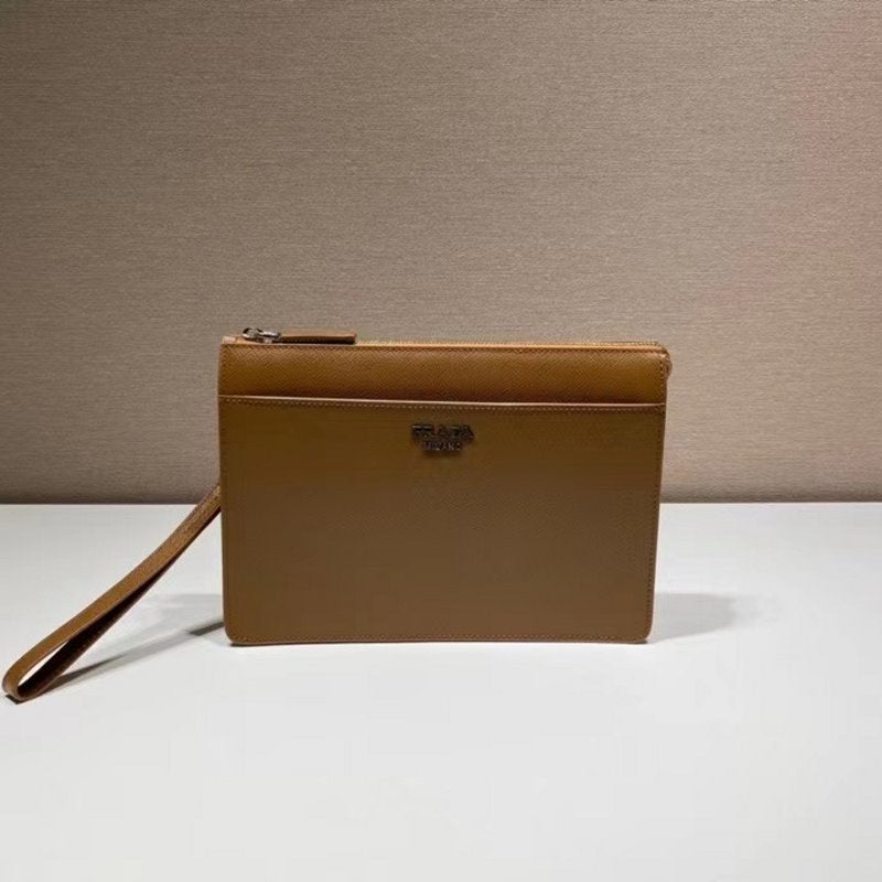Prada Brown Saffiano Leather Wallet WLB01295