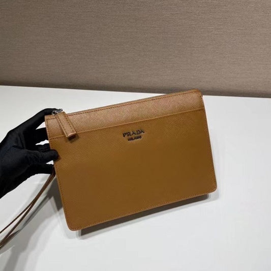 Prada Brown Saffiano Leather Wallet WLB01295