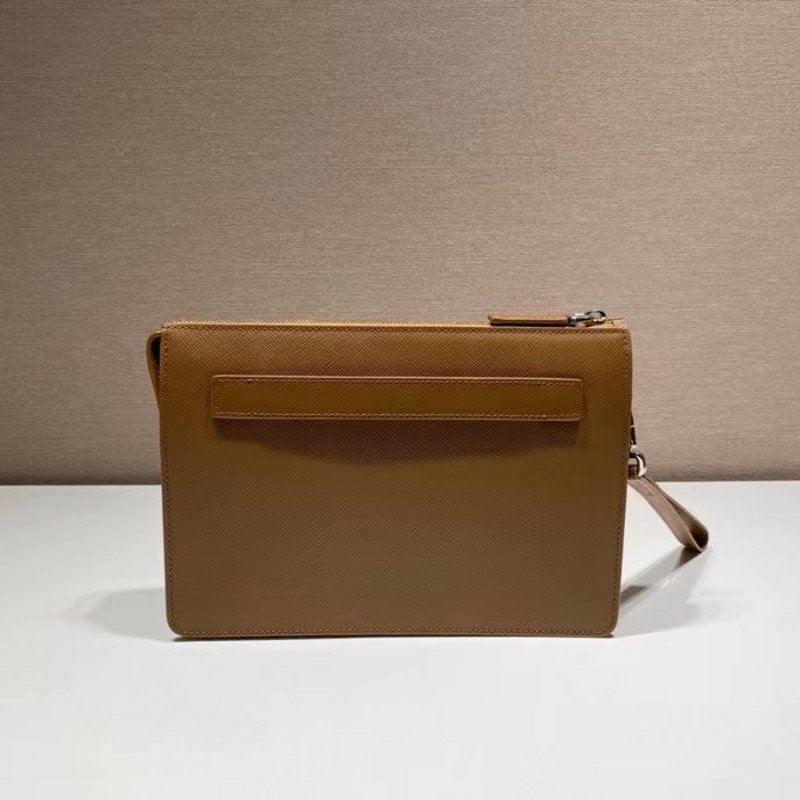 Prada Brown Saffiano Leather Wallet  WLB01295