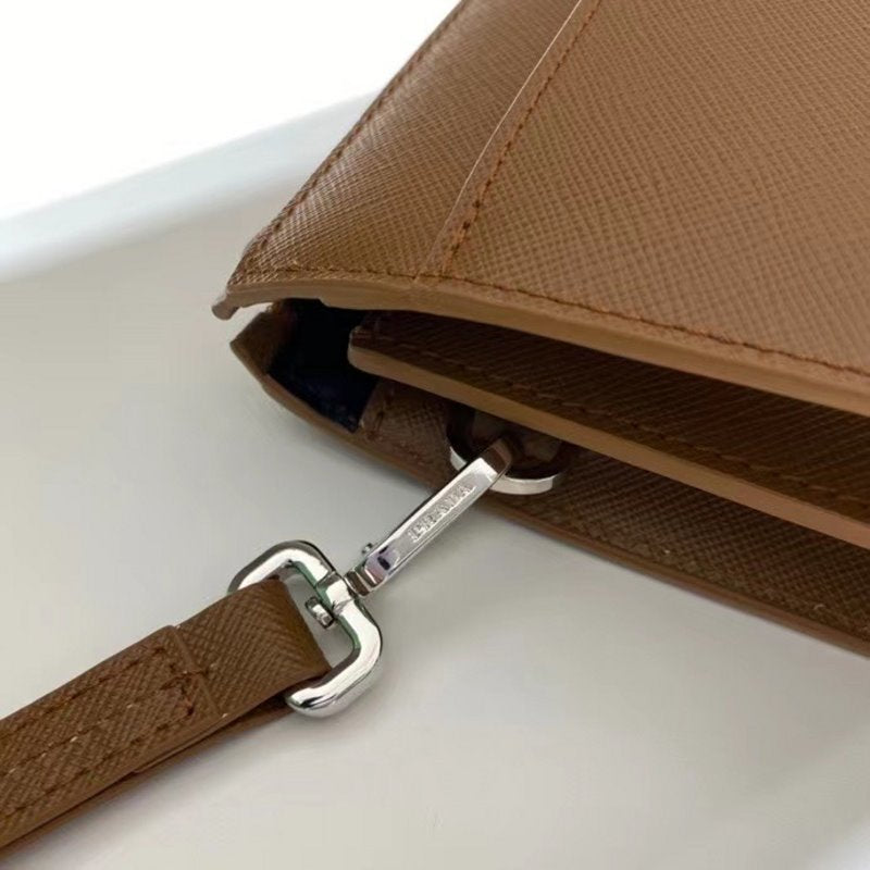 Prada Brown Saffiano Leather Wallet  WLB01295