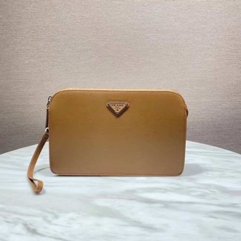 Prada Brown Saffiano Leather Wallet WLB01296