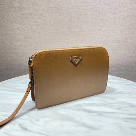 Prada Brown Saffiano Leather Wallet WLB01296