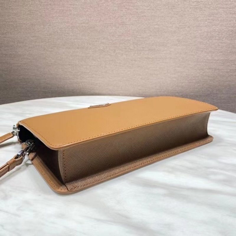 Prada Brown Saffiano Leather Wallet WLB01296