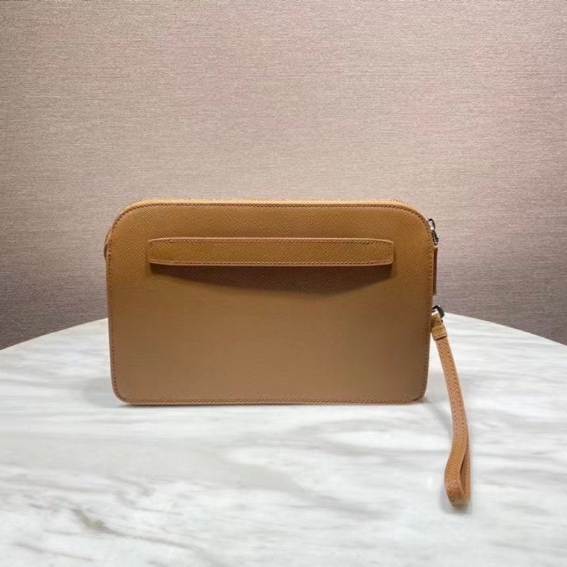 Prada Brown Saffiano Leather Wallet WLB01296
