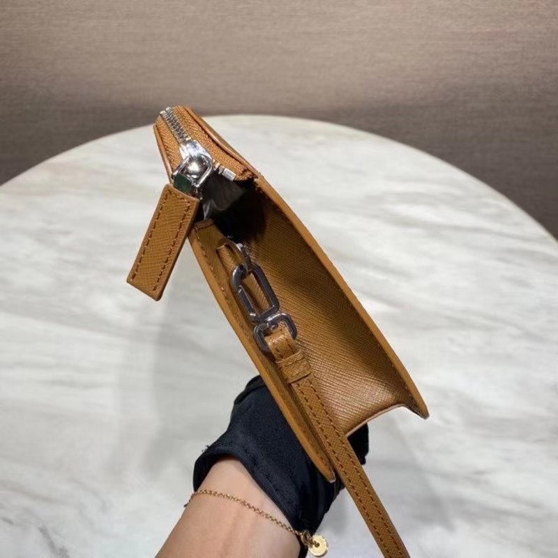 Prada Brown Saffiano Leather Wallet WLB01296