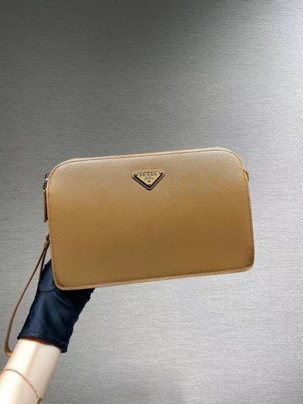 Prada Brown Saffiano Leather Wallet  WLB01296