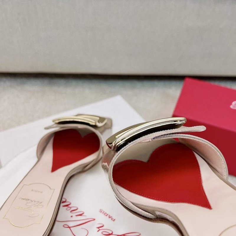 Roger Vivier Square Button Mueller Shoes SH00128