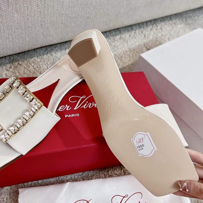 Roger Vivier Square Button Mueller Shoes SH00130