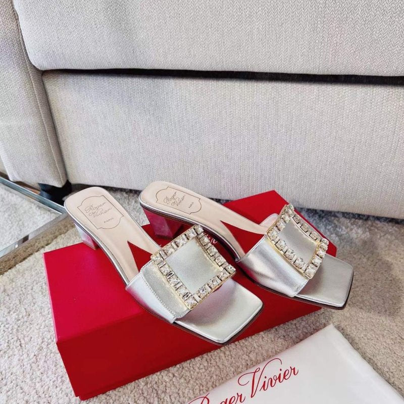 Roger Vivier Square Button Mueller Shoes SH00131